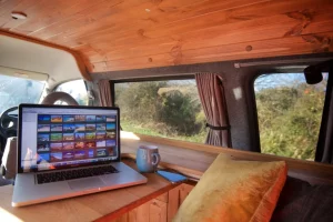 Digital nomad work setups