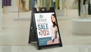 How to enhance branding with A-frame displays